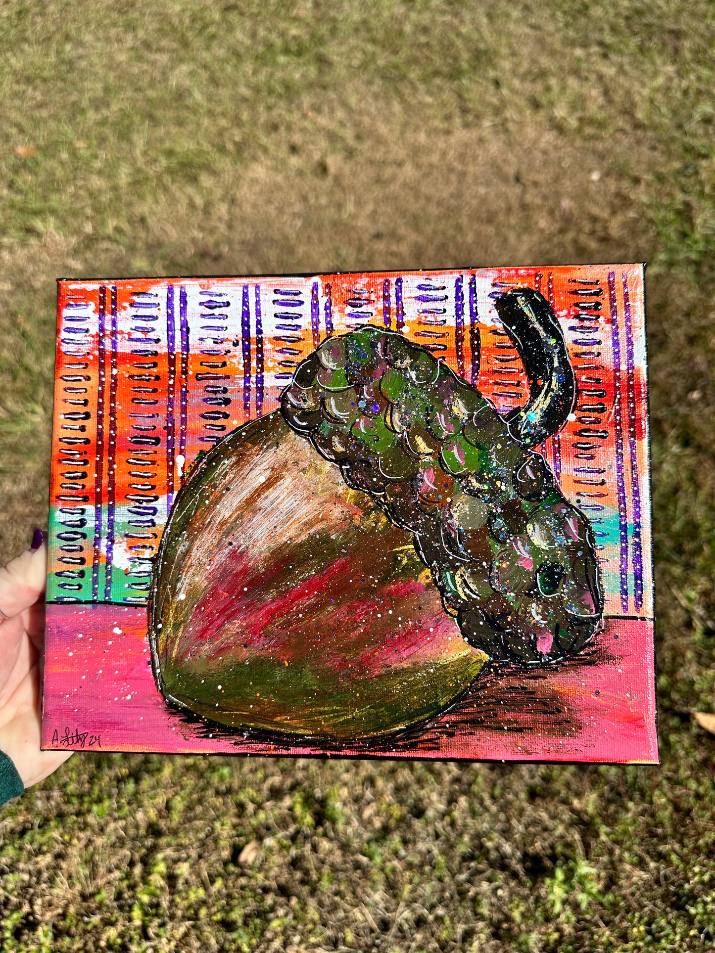 November sticker club painting