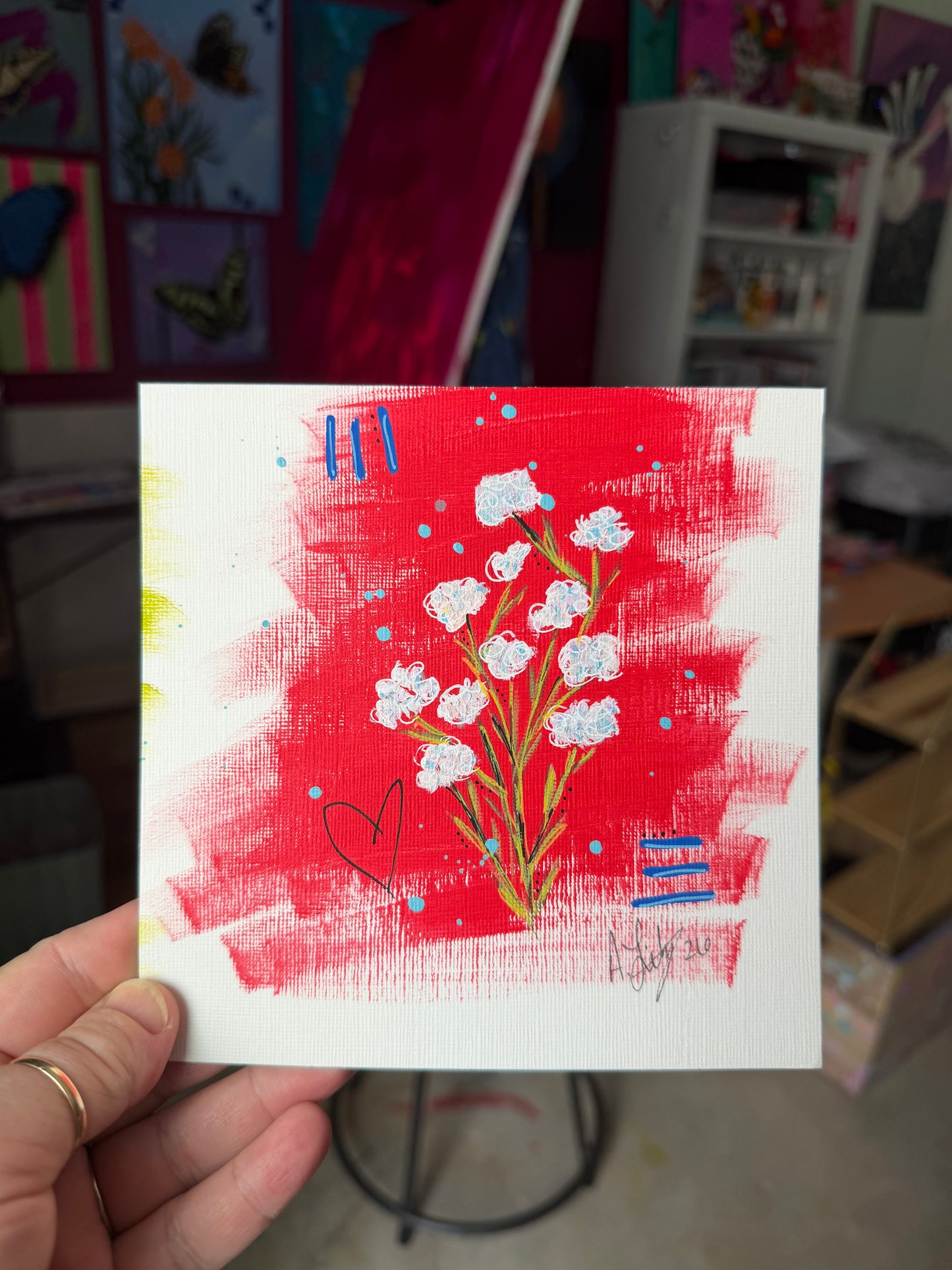 "Opal" June sticker painting #1
