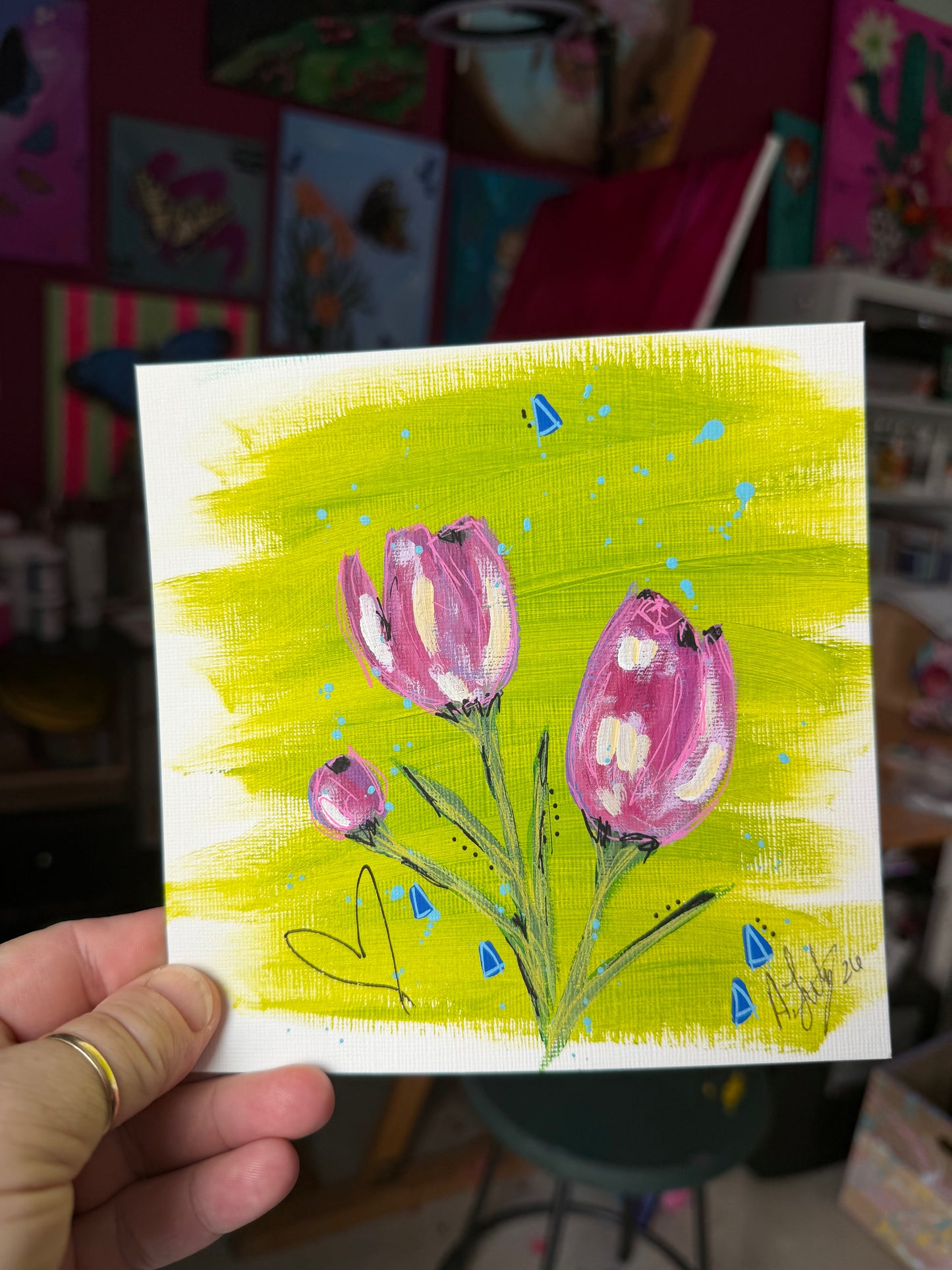 "Plum" June sticker painting #4