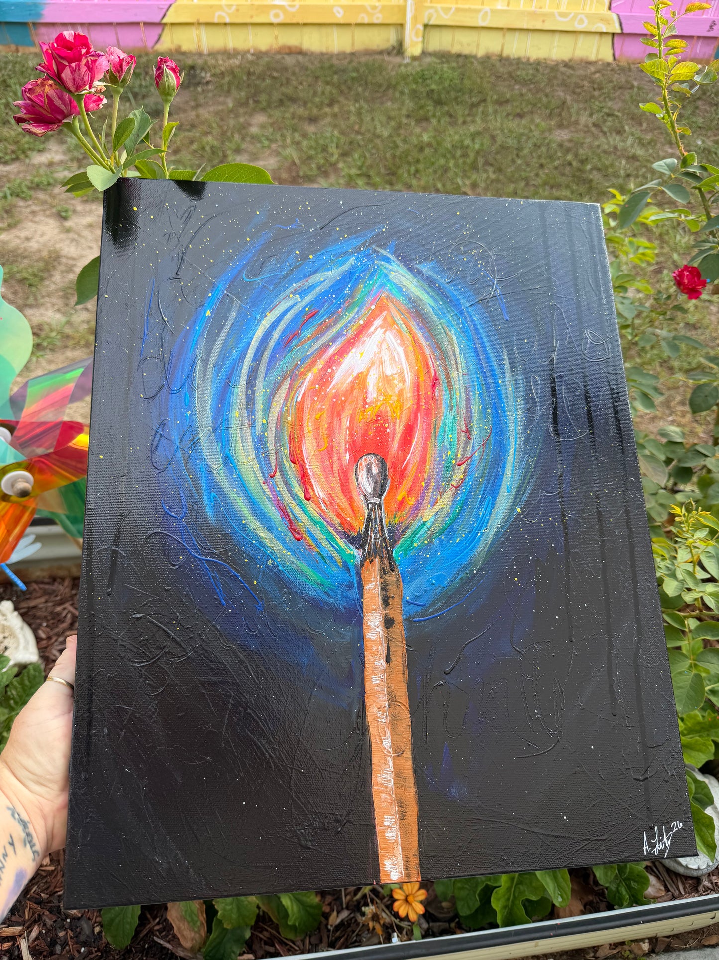 "John" July sticker painting